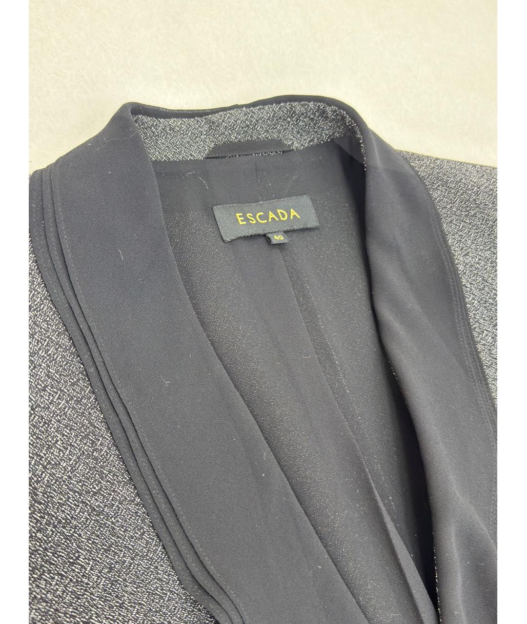 ESCADA Черный твидовый костюм с юбками, фото 7