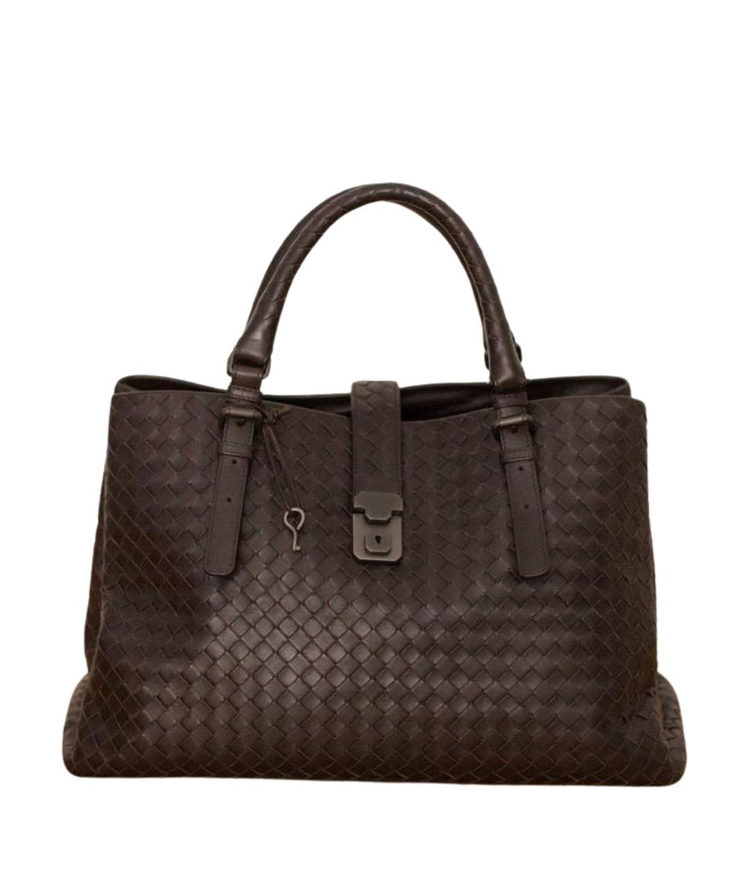 BOTTEGA VENETA Коричневая кожаная сумка тоут, фото 1