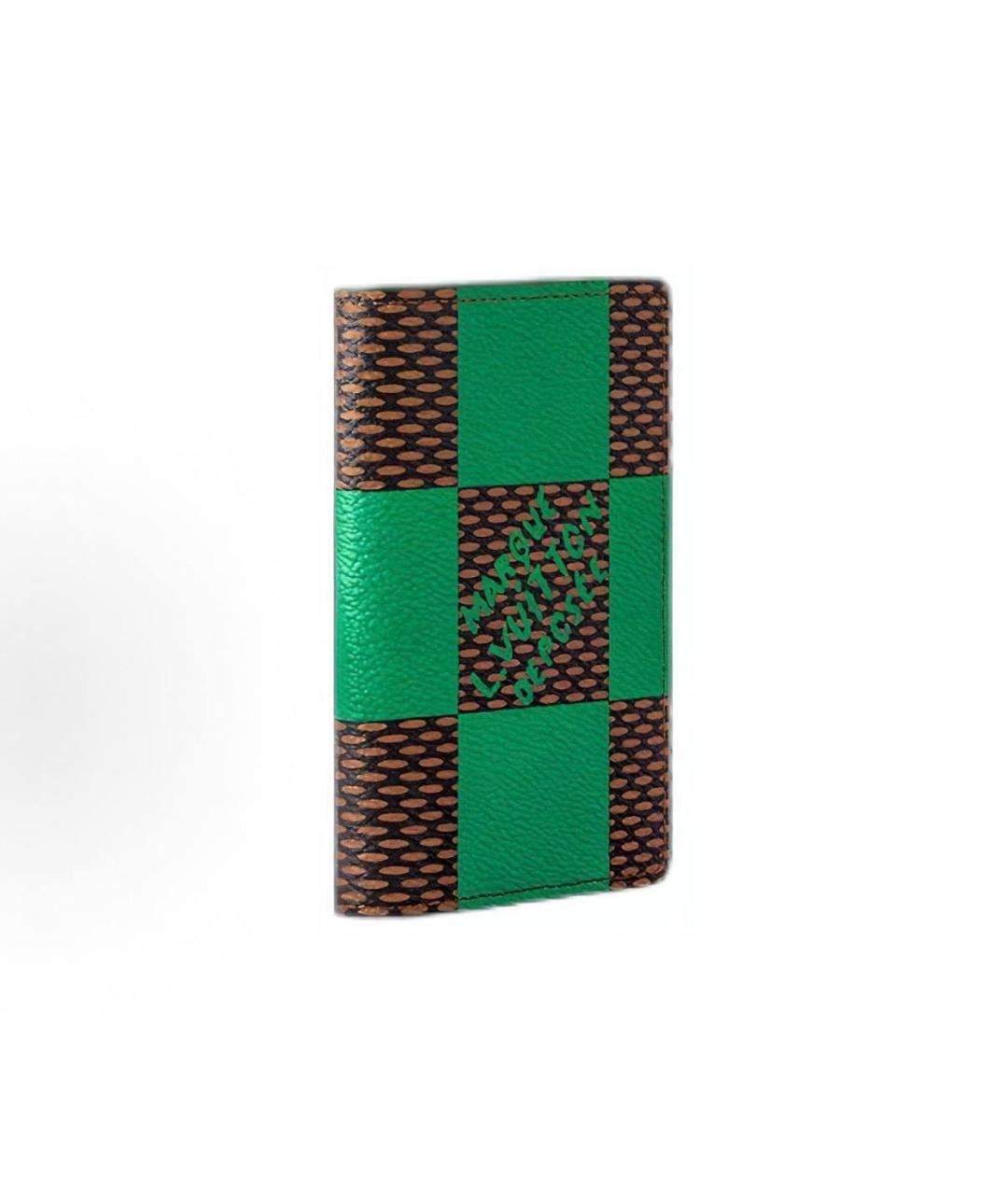 LOUIS VUITTON Зеленый кардхолдер, фото 3