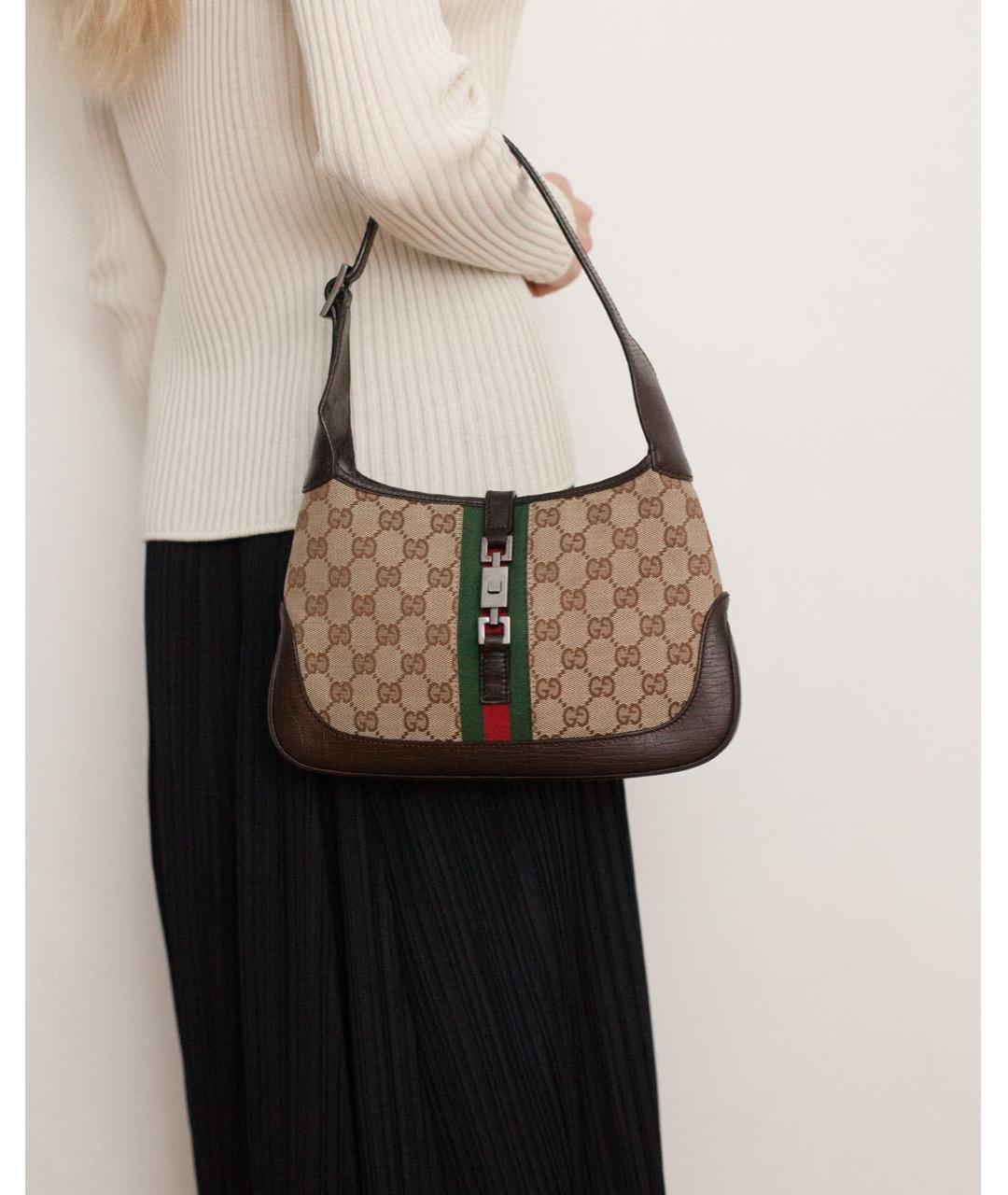 GUCCI Коричневая сумка с короткими ручками, фото 3