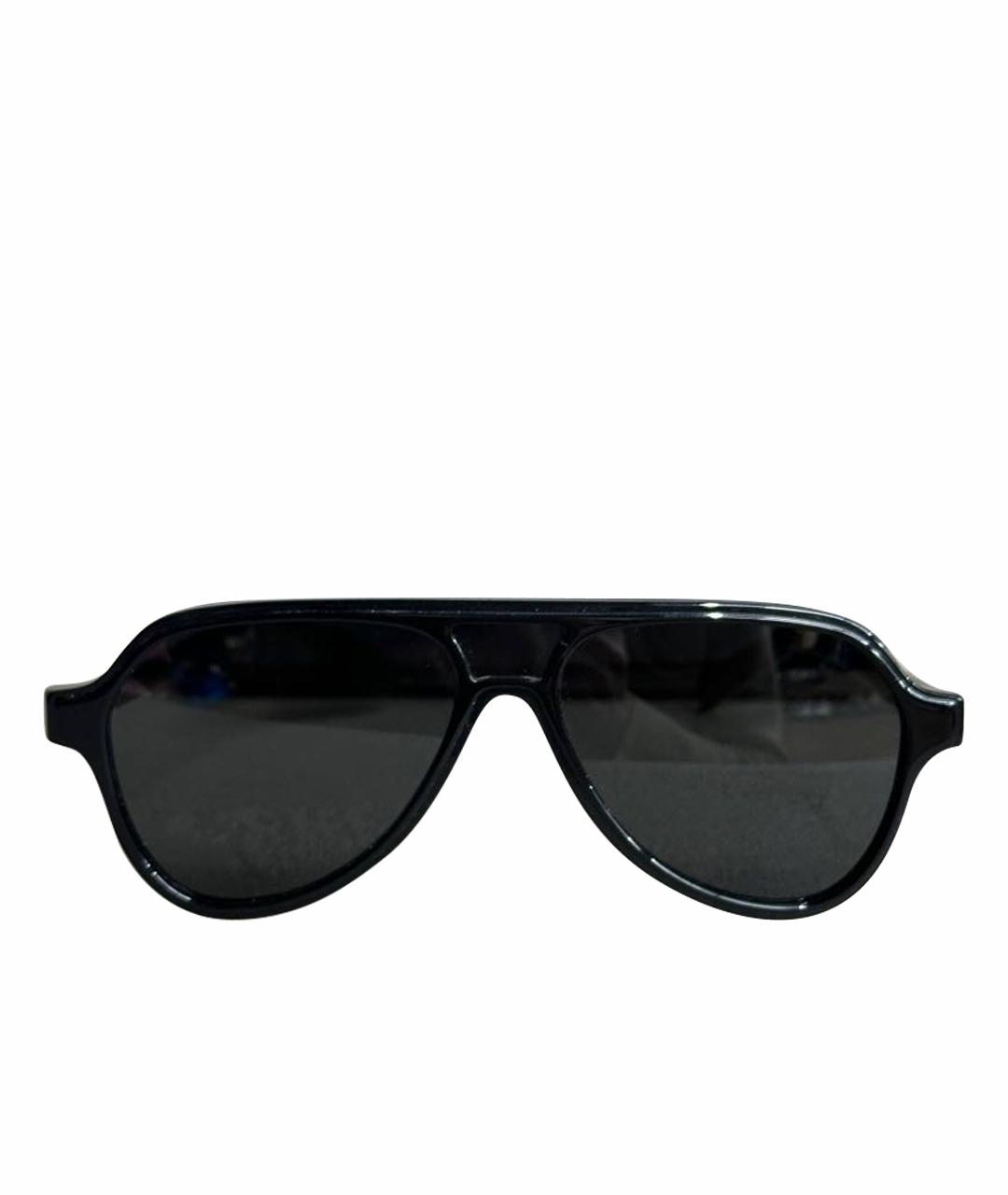 DOLCE&GABBANA Черные пластиковые солнцезащитные очки, фото 1