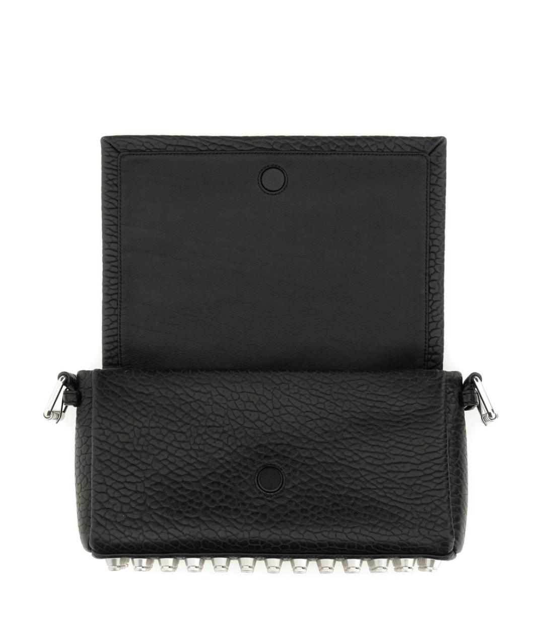 ALEXANDER WANG Черная кожаная сумка через плечо, фото 6