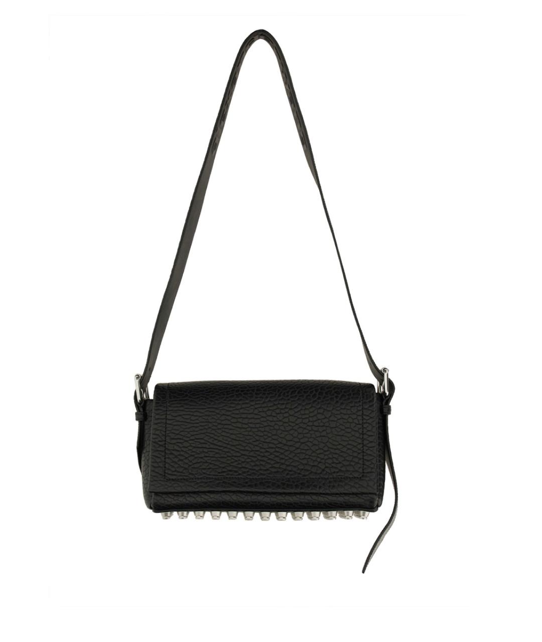 ALEXANDER WANG Черная кожаная сумка через плечо, фото 4