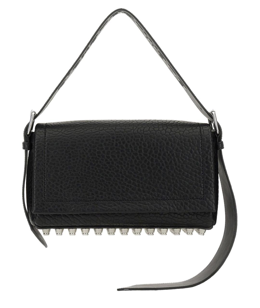 ALEXANDER WANG Черная кожаная сумка через плечо, фото 1