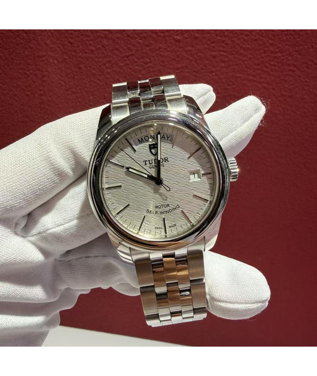 TUDOR Серебряные стальные часы, фото 2