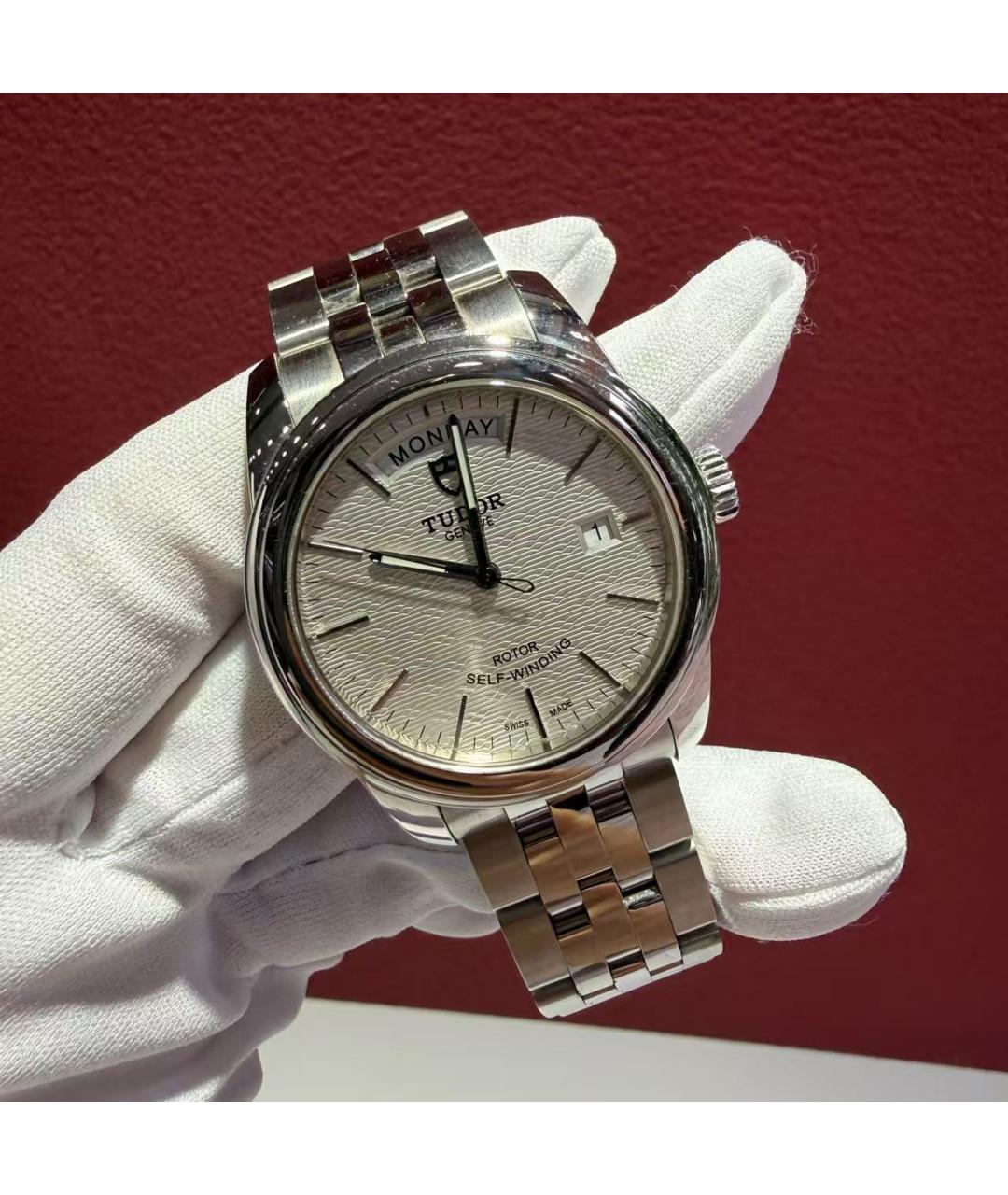 TUDOR Серебряные стальные часы, фото 3