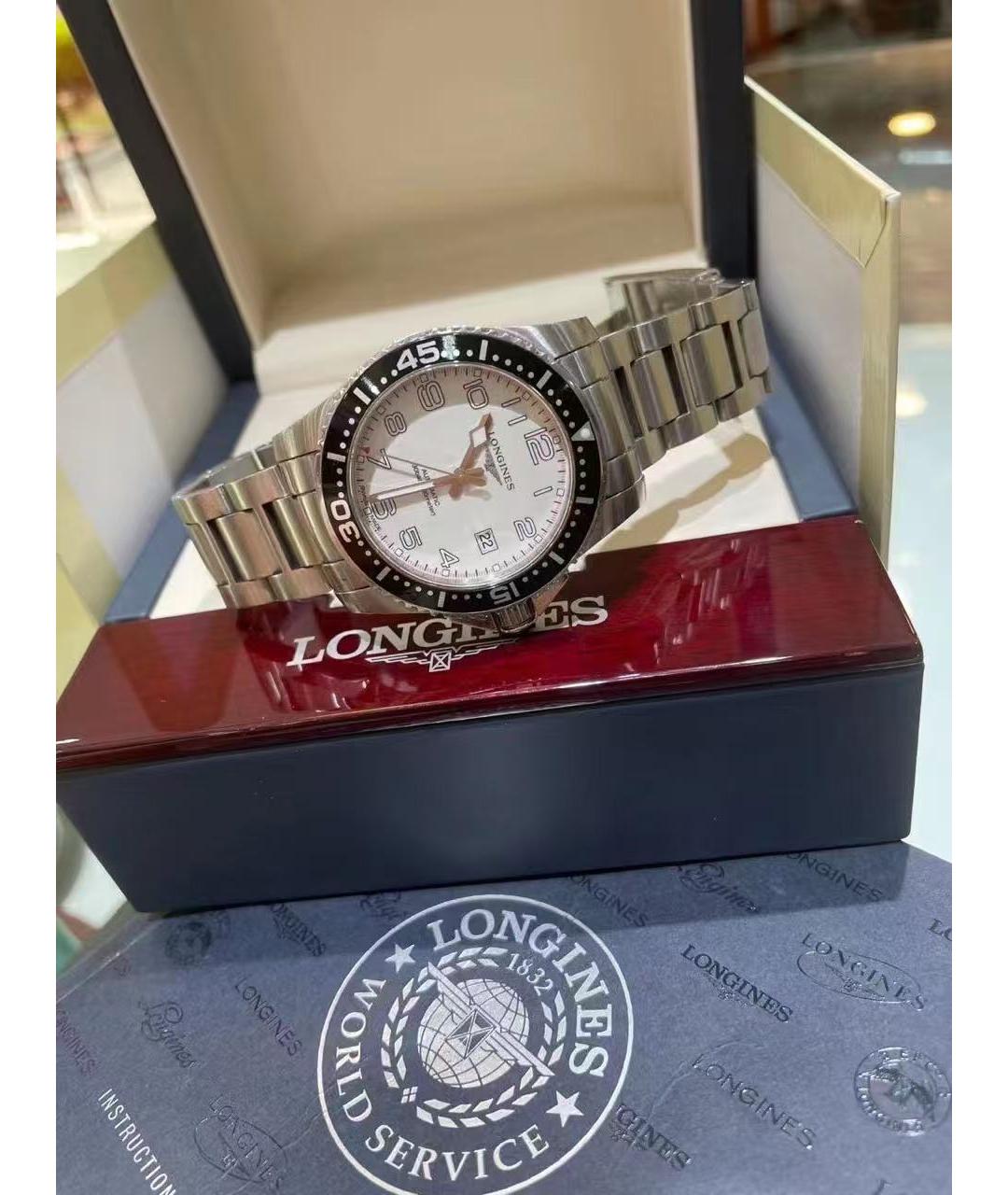 LONGINES Серебряные часы, фото 4