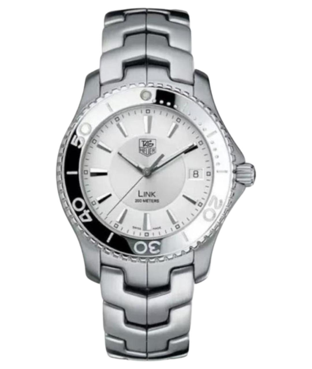 TAG HEUER Серебряные часы, фото 1