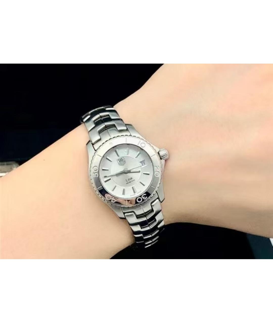 TAG HEUER Серебряные часы, фото 4
