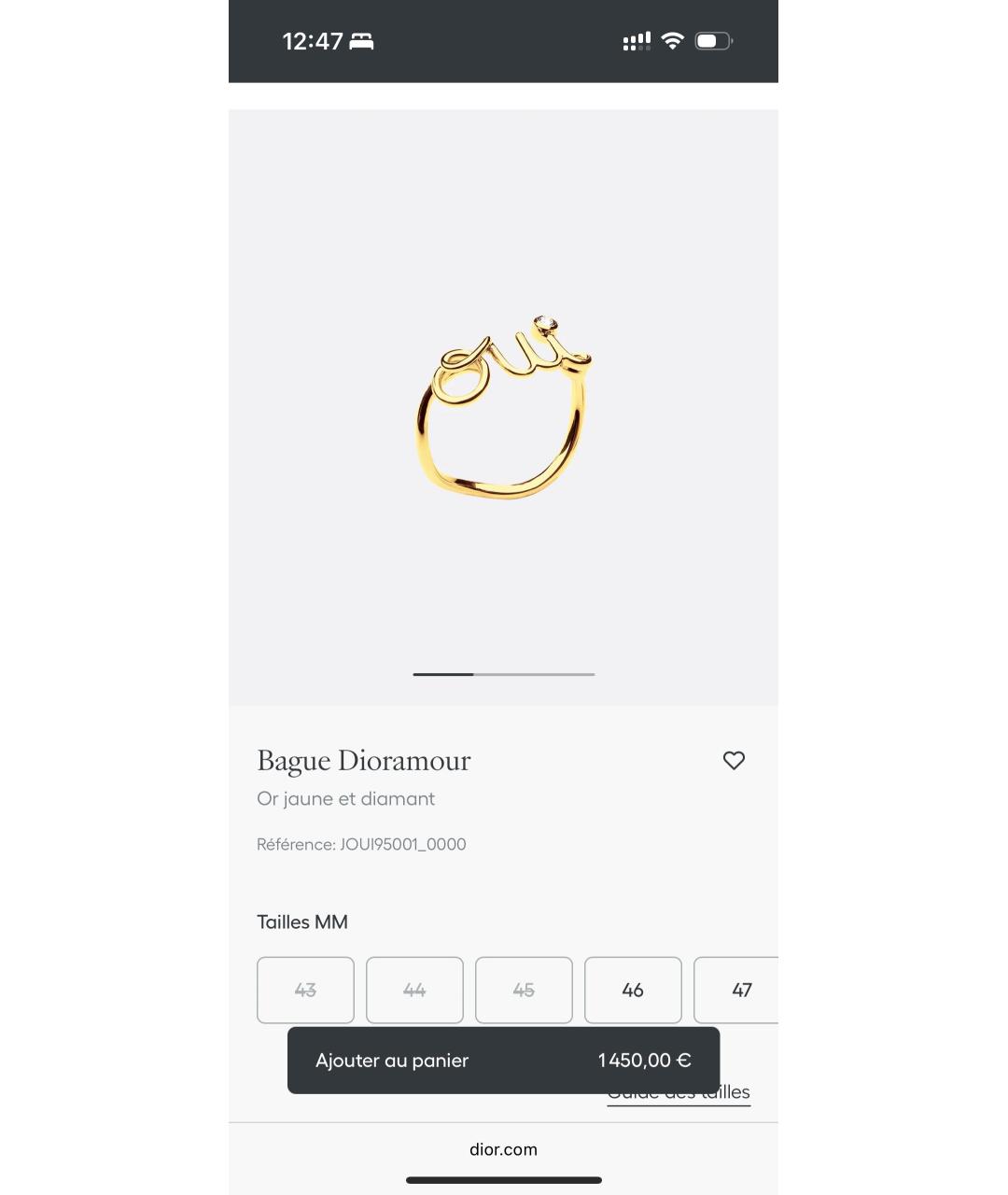 CHRISTIAN DIOR Золотое кольцо из желтого золота, фото 7
