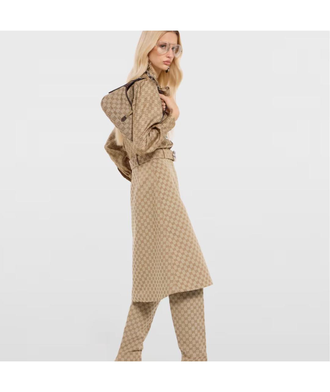 GUCCI Бежевая сумка тоут, фото 3