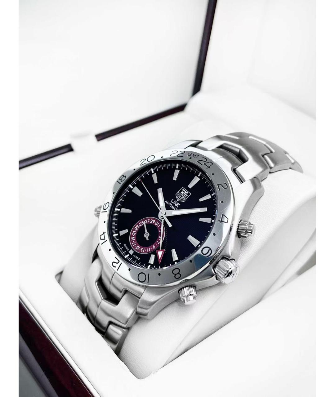 TAG HEUER Серебряные часы, фото 4