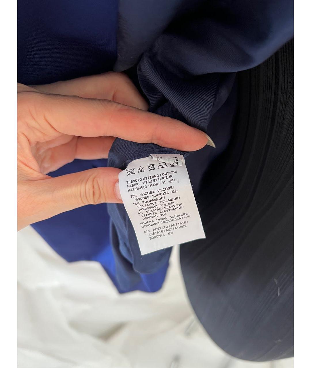 PINKO Синий вискозный жакет/пиджак, фото 5