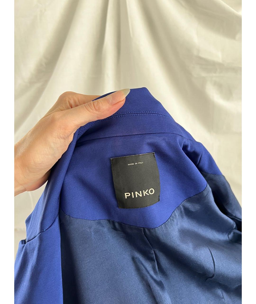 PINKO Синий вискозный жакет/пиджак, фото 3