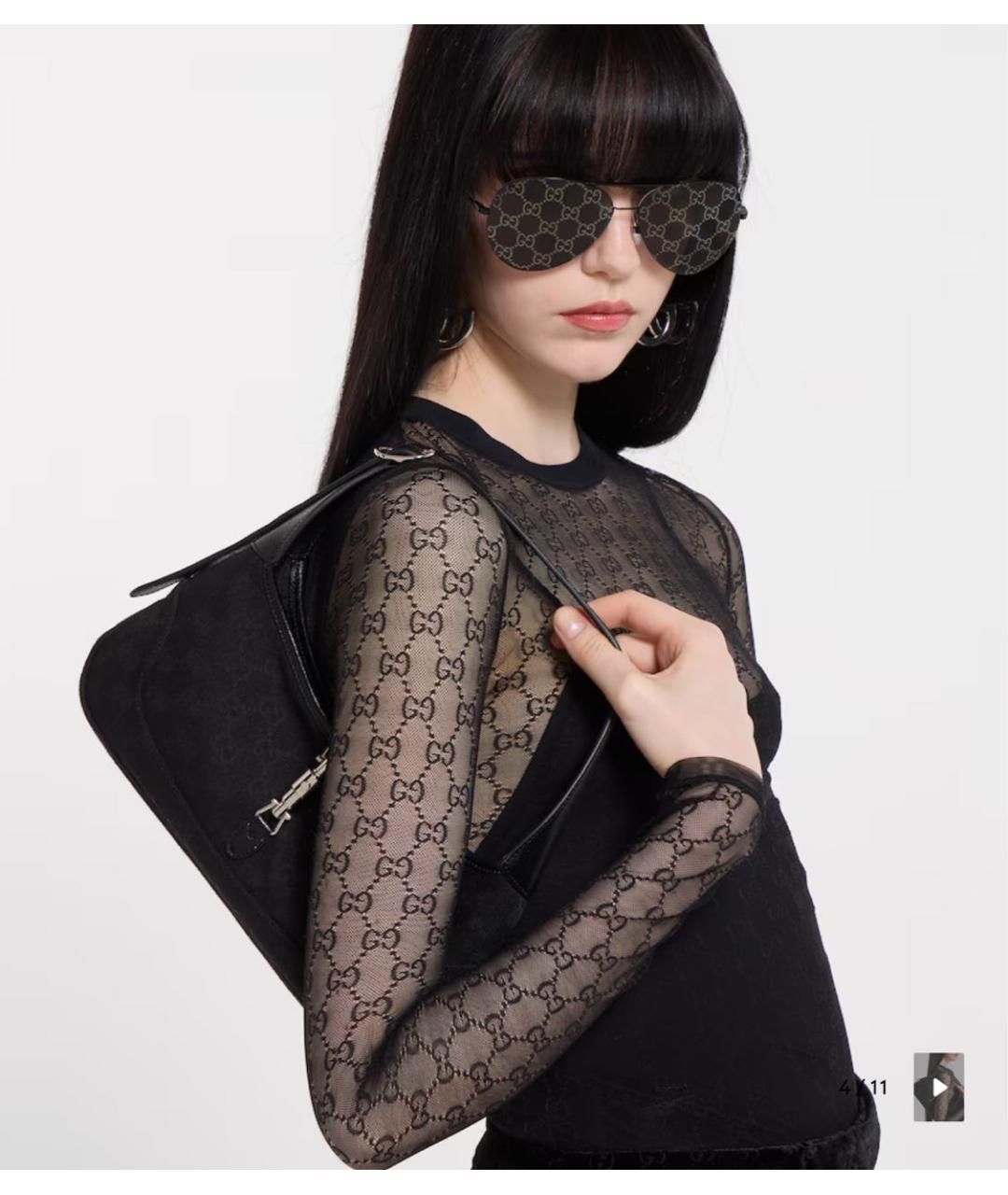 GUCCI Черная сумка тоут, фото 2