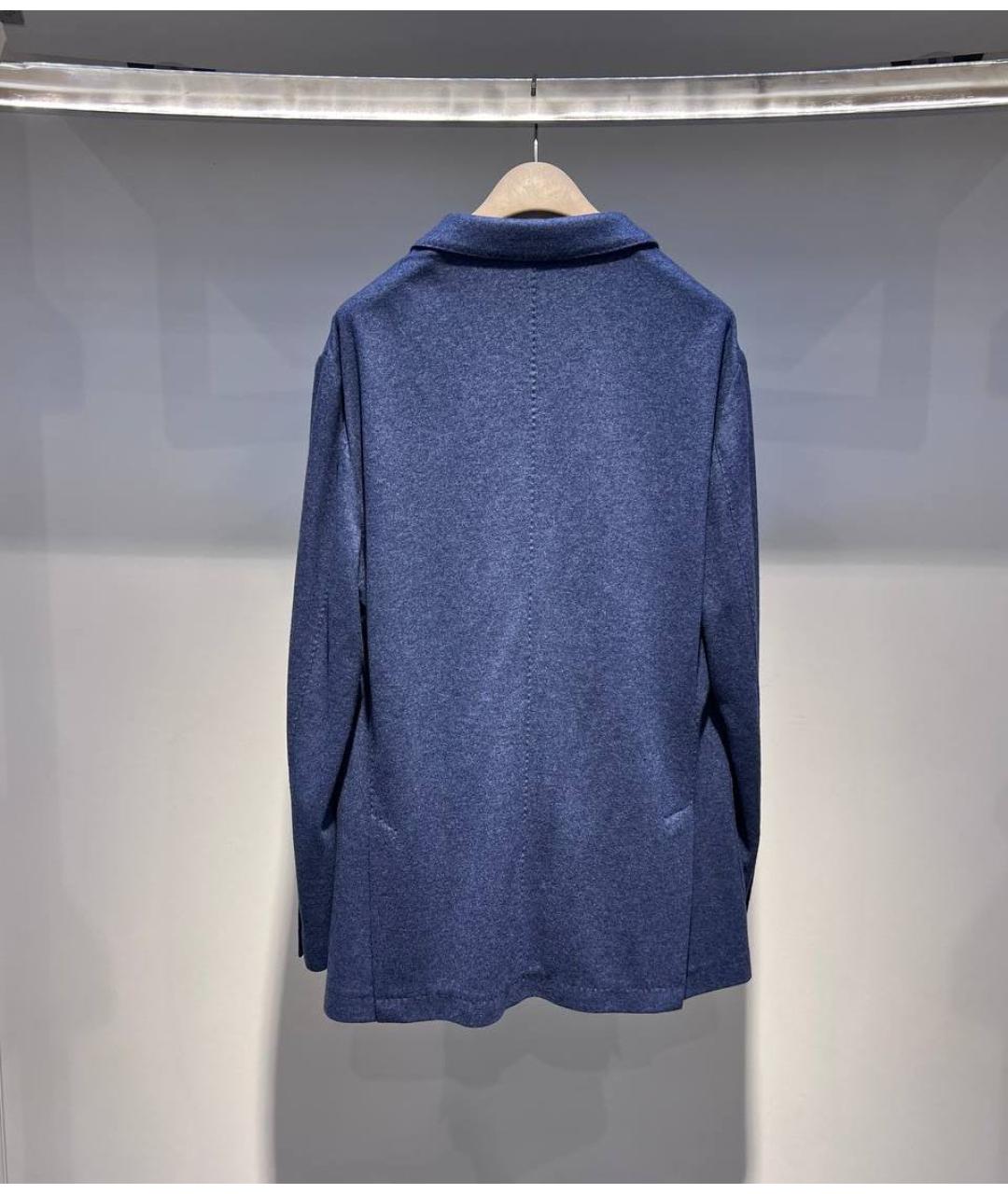 BRUNELLO CUCINELLI Темно-синий кашемировый пиджак, фото 2