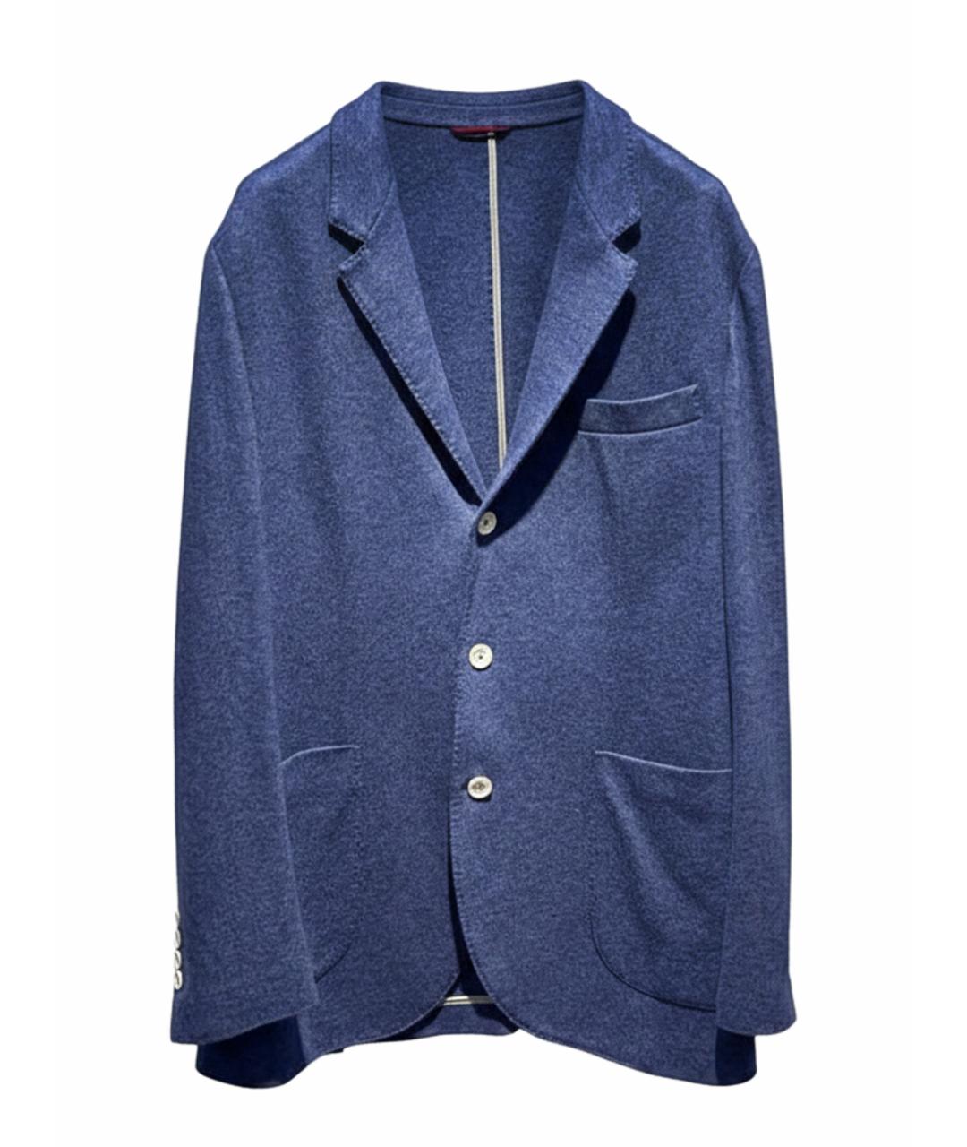 BRUNELLO CUCINELLI Темно-синий кашемировый пиджак, фото 1