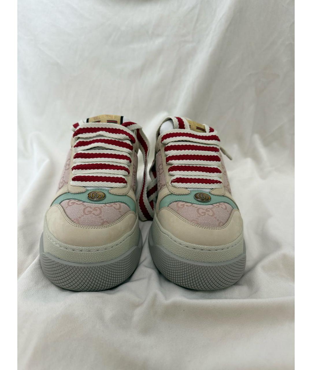 GUCCI Бежевые кеды, фото 2