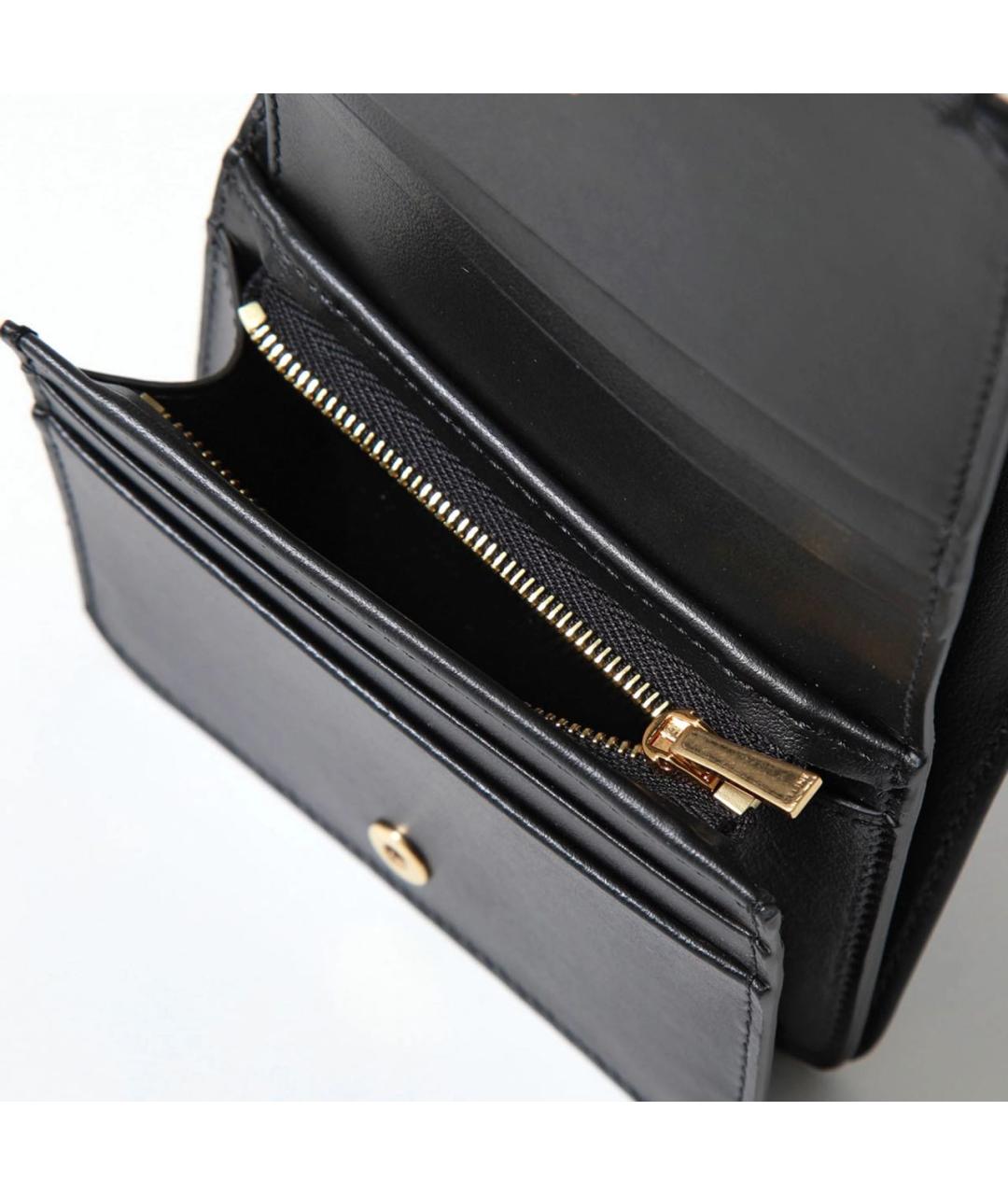 CELINE Черный кожаный кошелек, фото 3