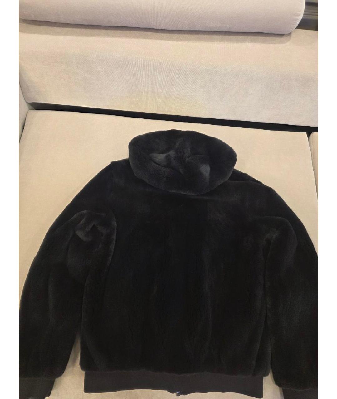 LORO PIANA Черная меховая куртка, фото 5
