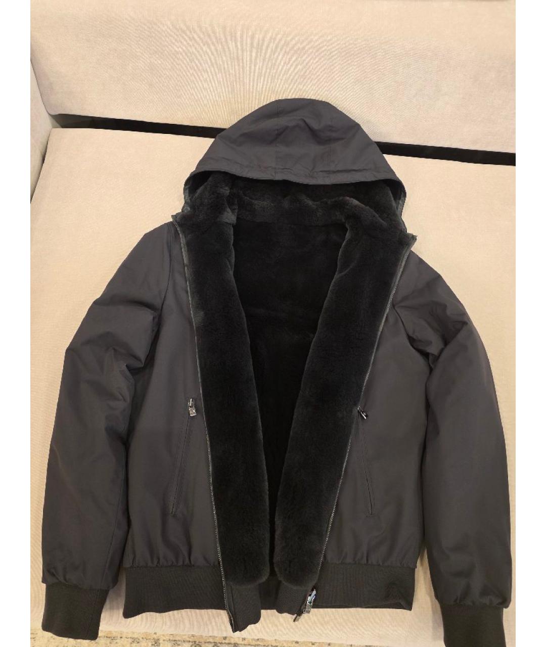 LORO PIANA Черная меховая куртка, фото 9