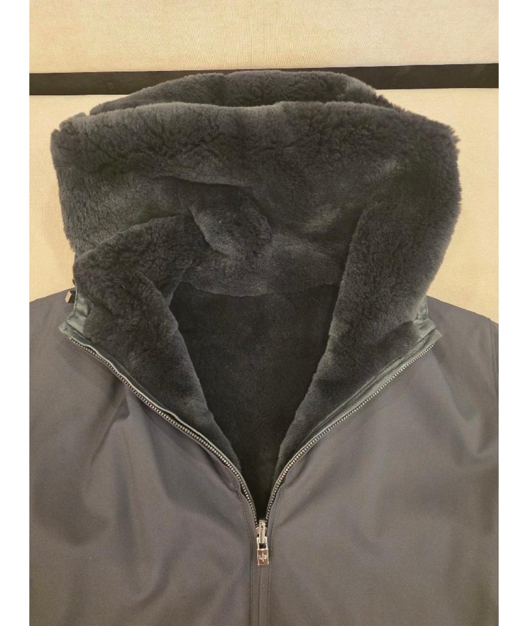 LORO PIANA Черная меховая куртка, фото 3