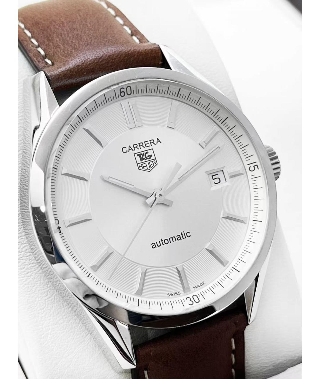 TAG HEUER Серебряные стальные часы, фото 3