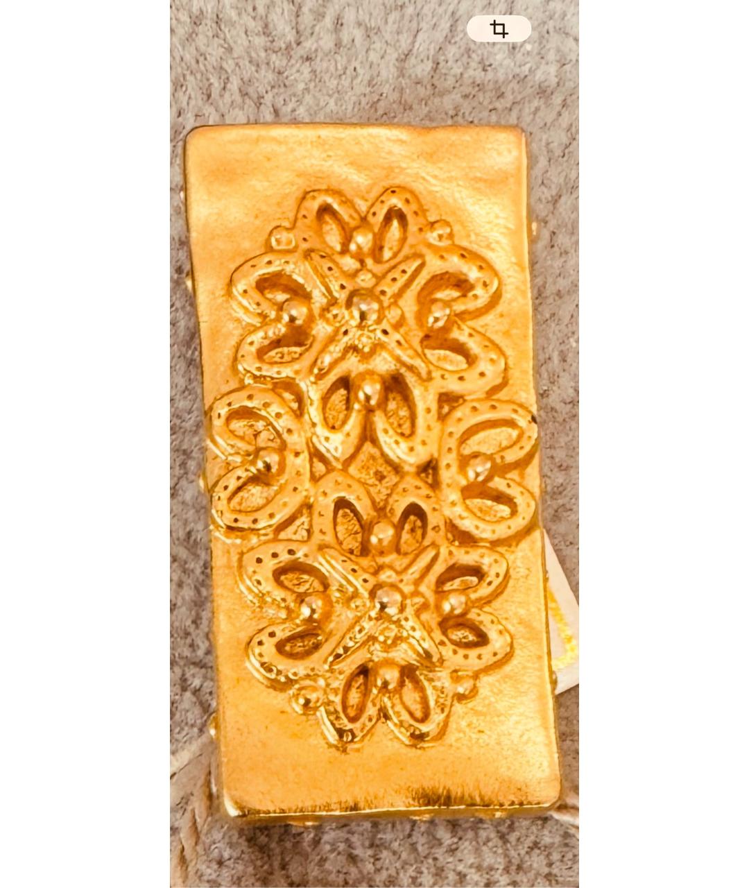 BALENCIAGA Золотая металлическая булавка / брошь, фото 5