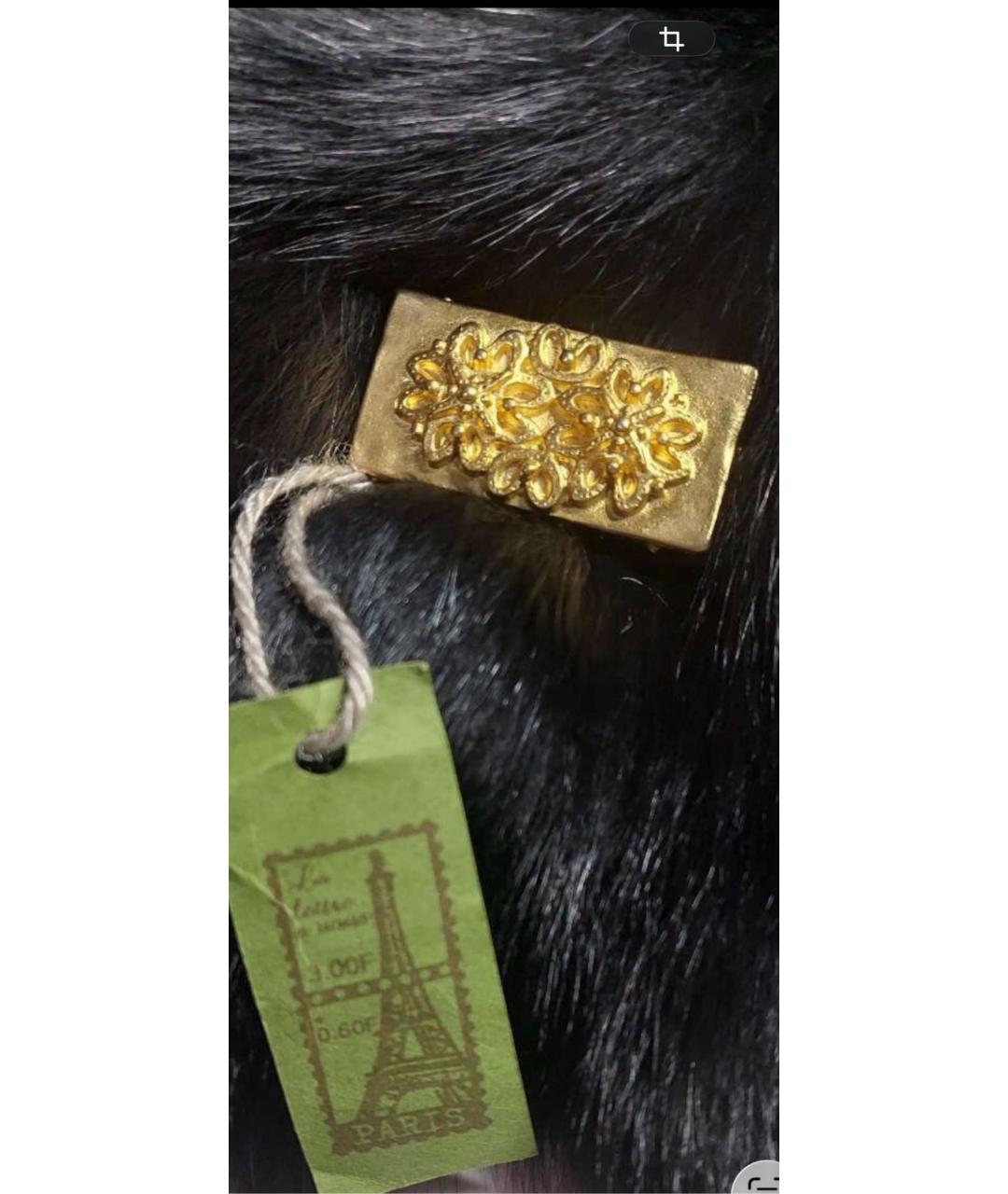 BALENCIAGA Золотая металлическая булавка / брошь, фото 3