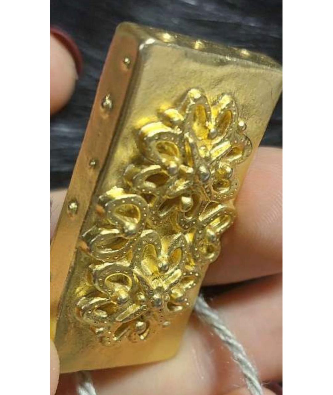 BALENCIAGA Золотая металлическая булавка / брошь, фото 2