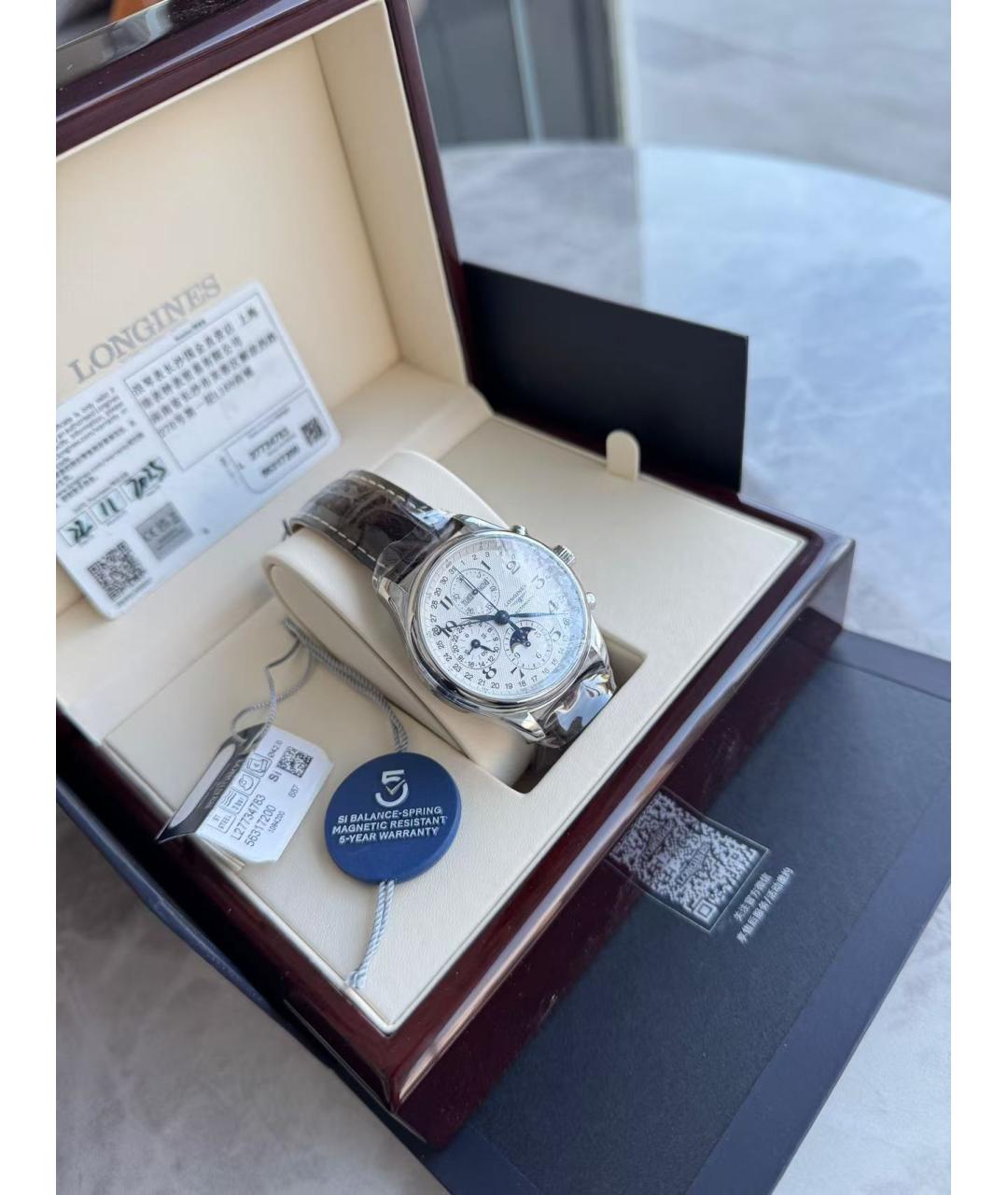 LONGINES Серебряные часы, фото 3