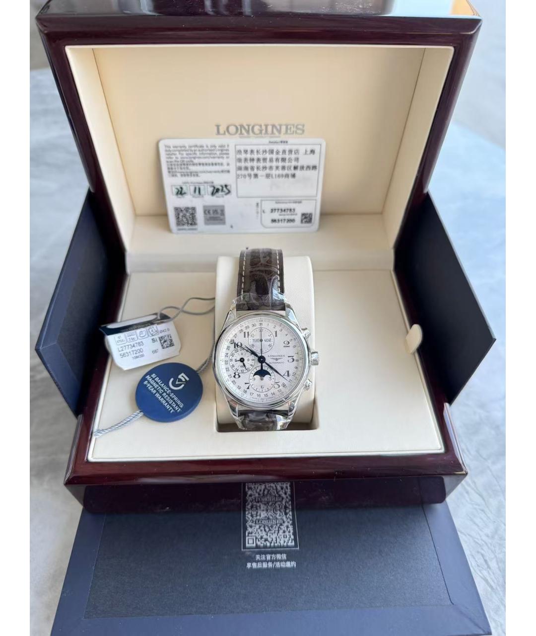 LONGINES Серебряные часы, фото 2