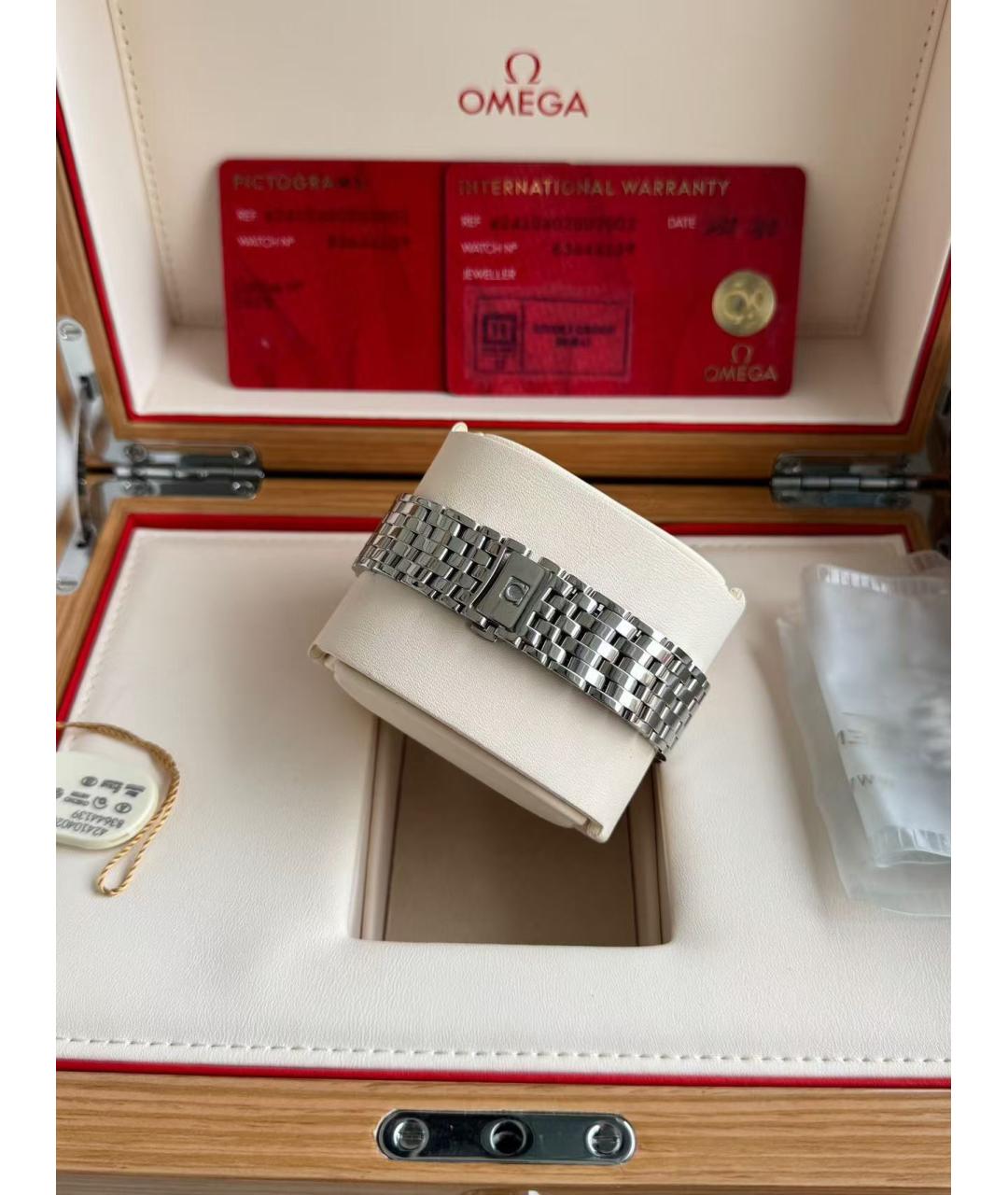 OMEGA Серебряные часы, фото 5