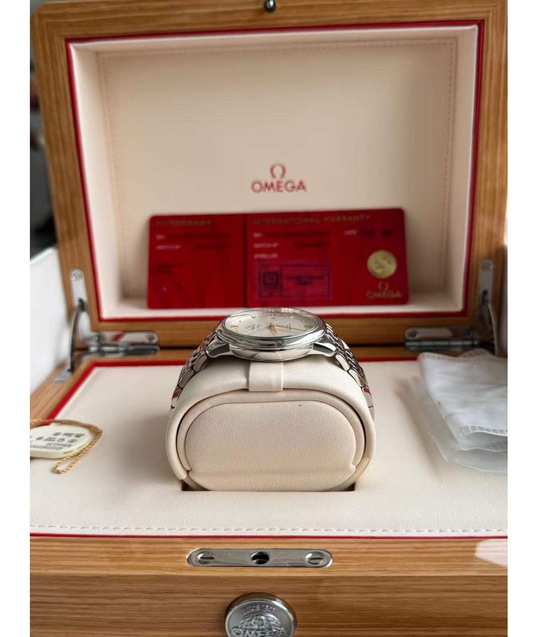 OMEGA Серебряные часы, фото 4