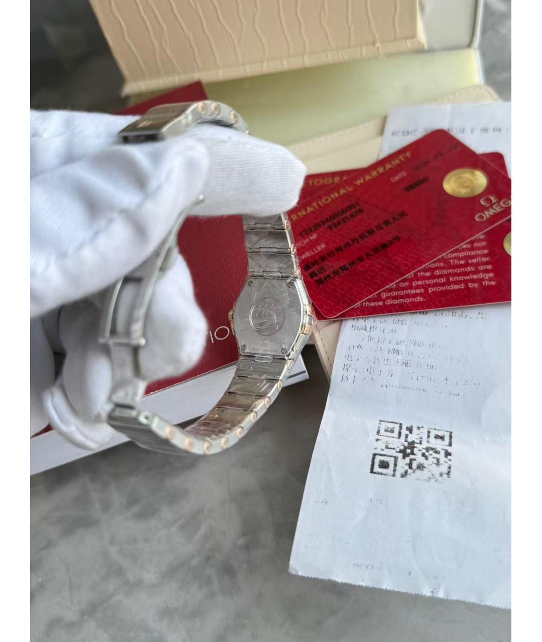 OMEGA Серебряные часы, фото 5