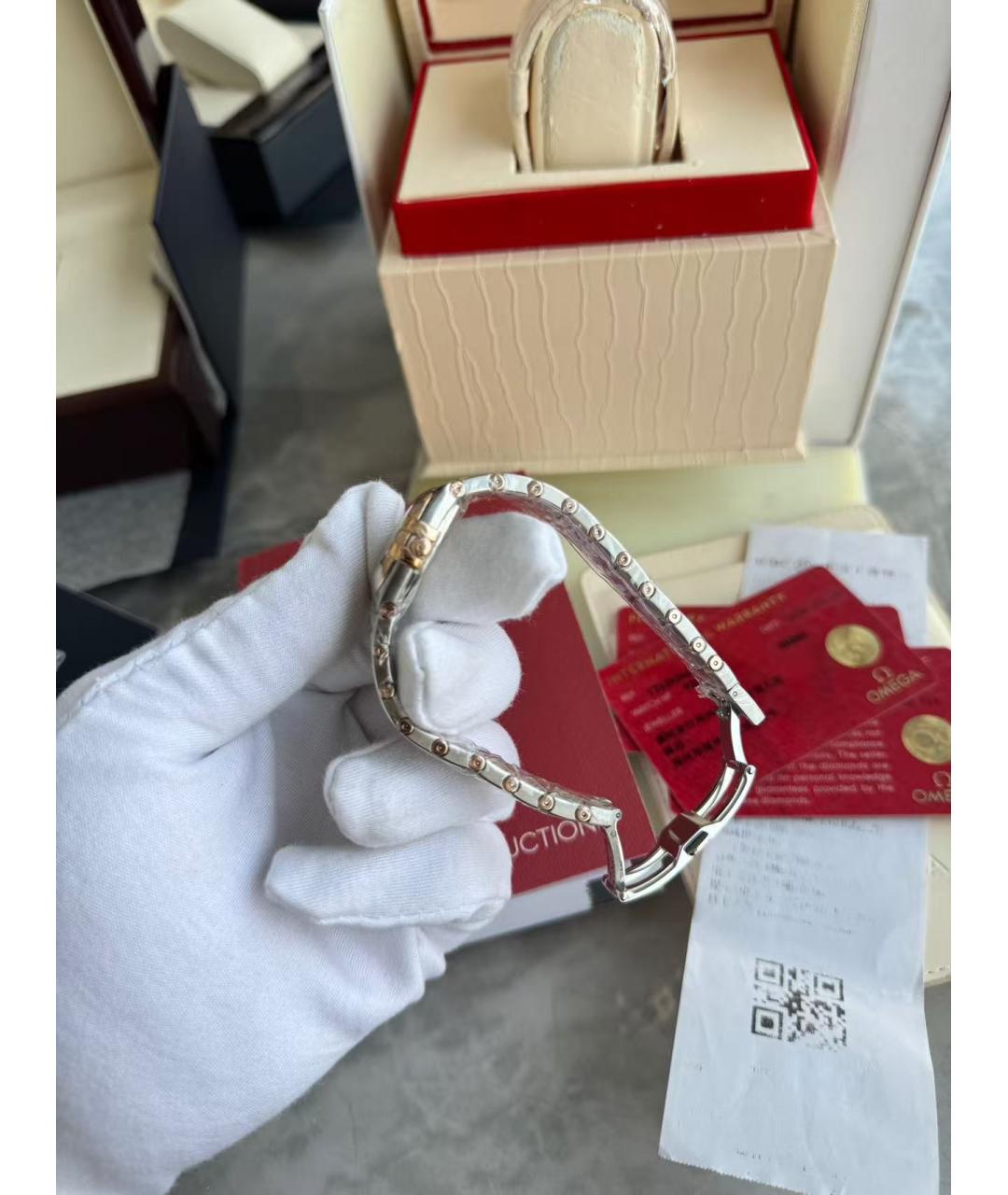 OMEGA Серебряные часы, фото 4