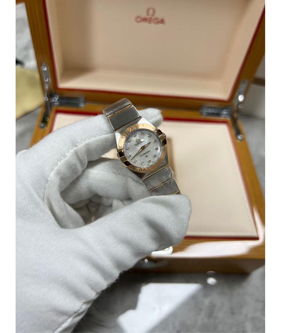 OMEGA Серебряные часы, фото 6