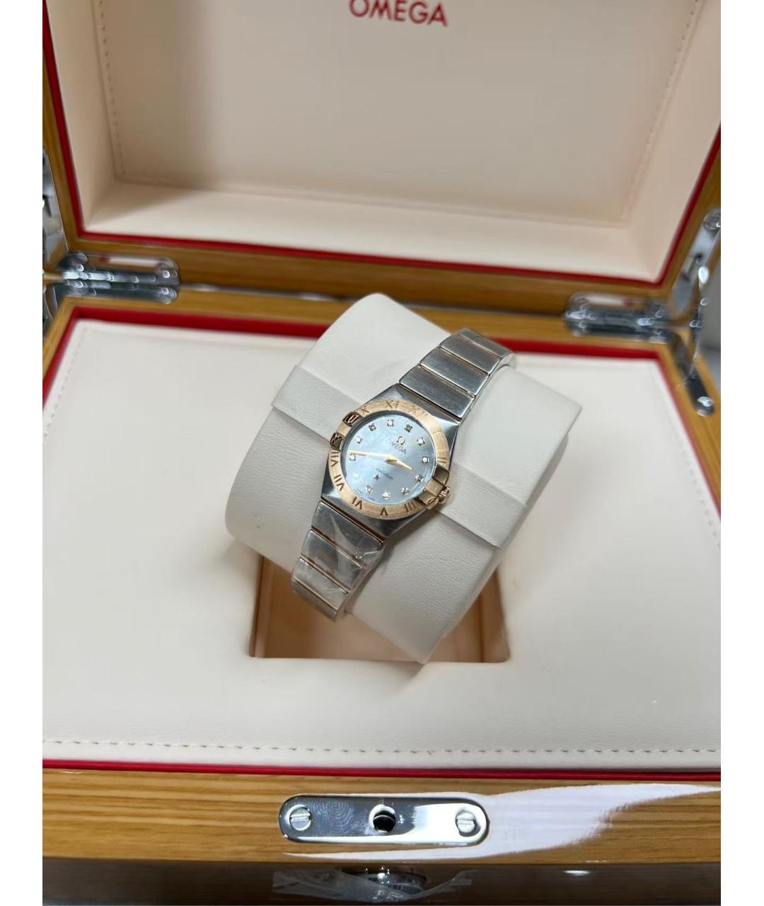 OMEGA Серебряные часы, фото 5