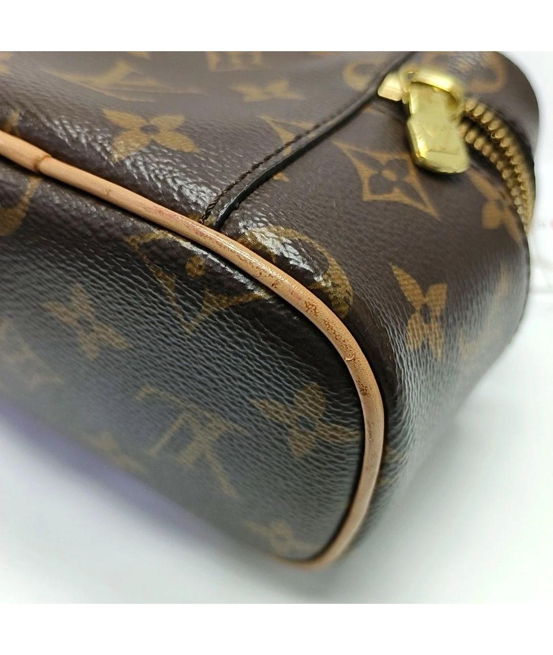 LOUIS VUITTON Коричневая косметичка, фото 7