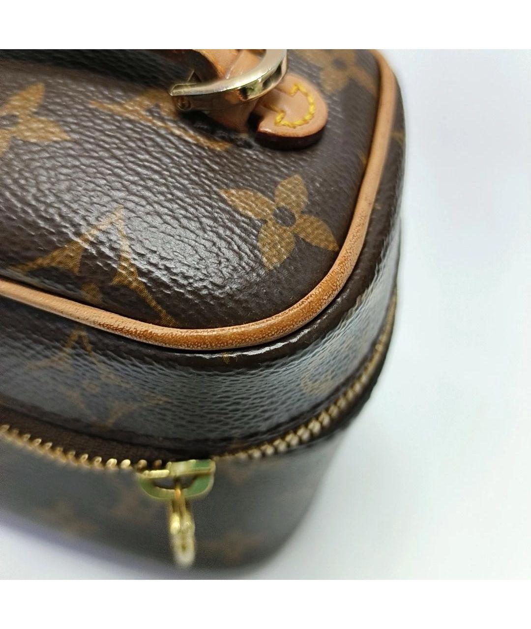 LOUIS VUITTON Коричневая косметичка, фото 5