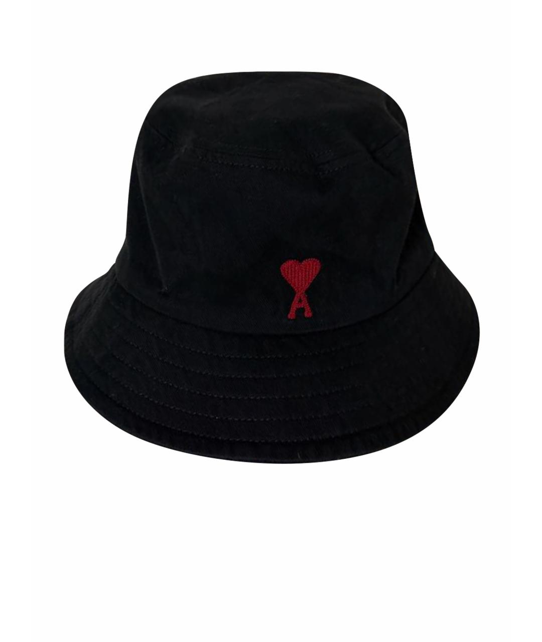 Ami Paris Черная хлопковая панама, фото 1