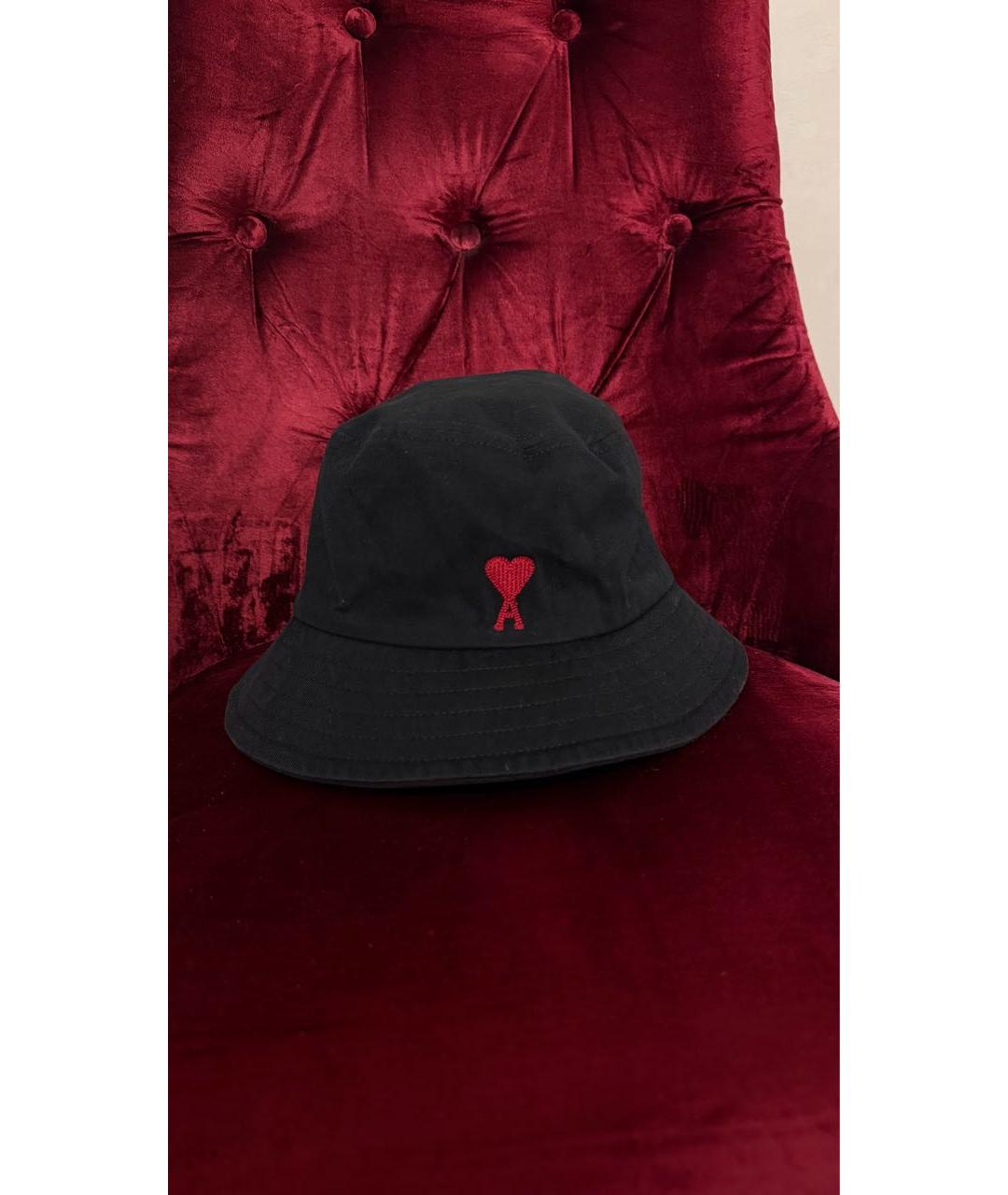 Ami Paris Черная хлопковая панама, фото 2