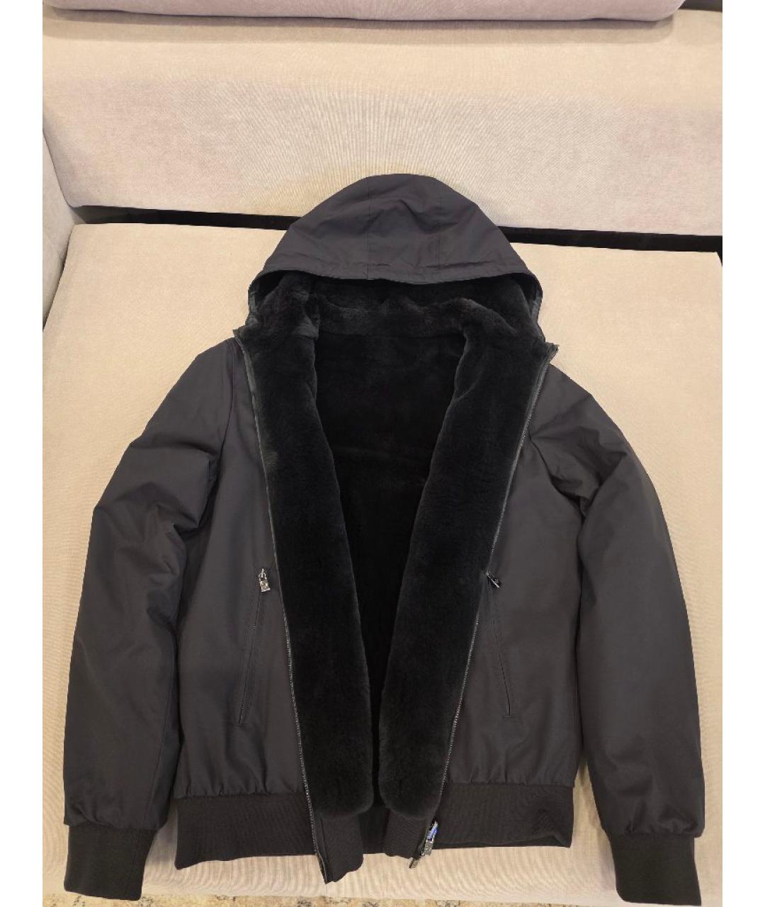 LORO PIANA Черная меховая куртка, фото 7