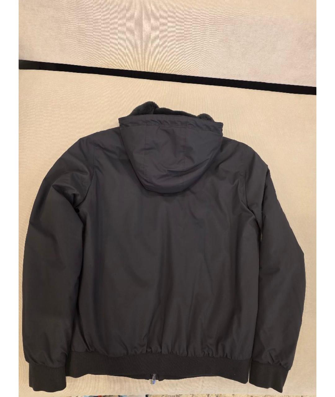 LORO PIANA Черная меховая куртка, фото 2