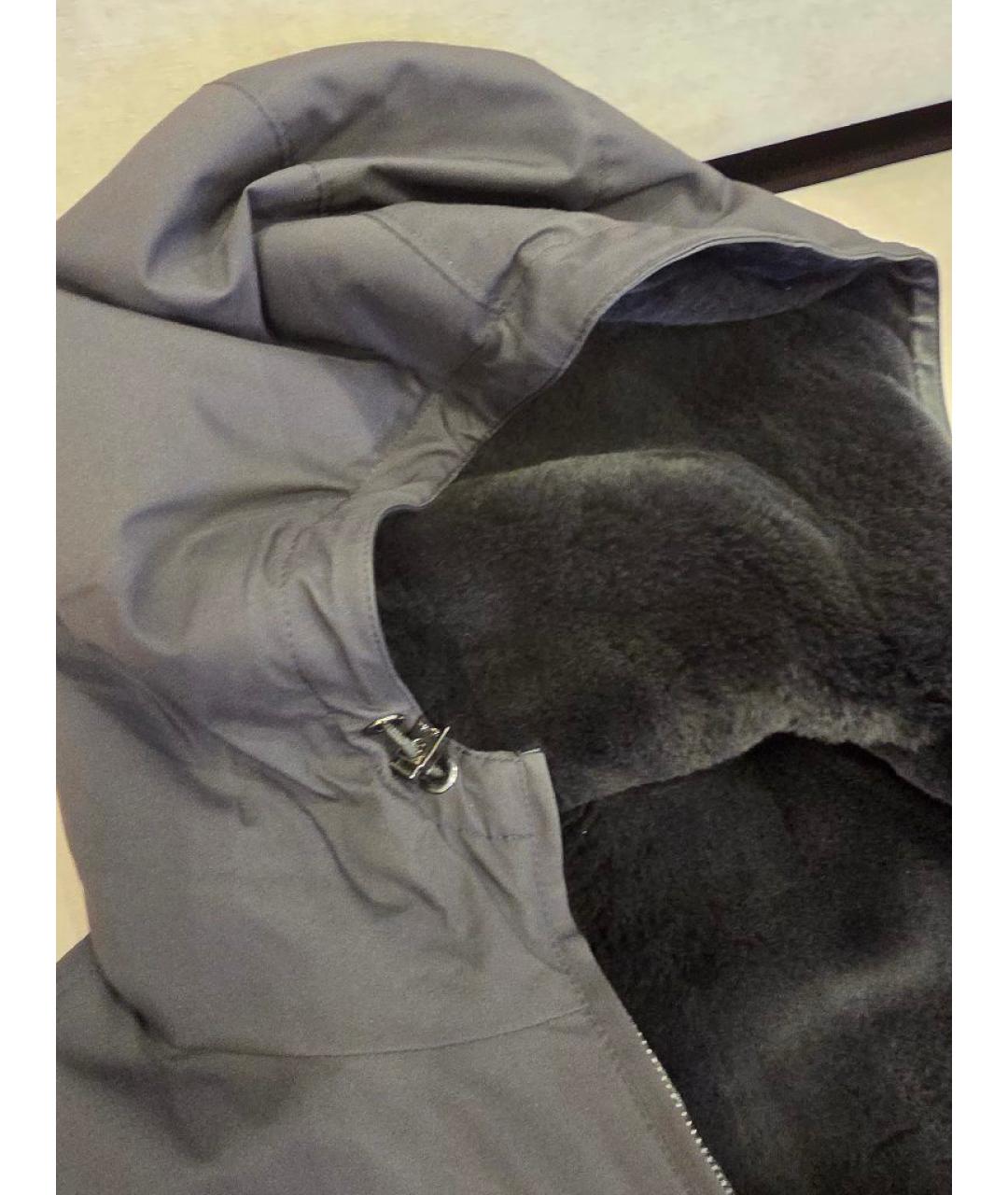 LORO PIANA Черная меховая куртка, фото 3