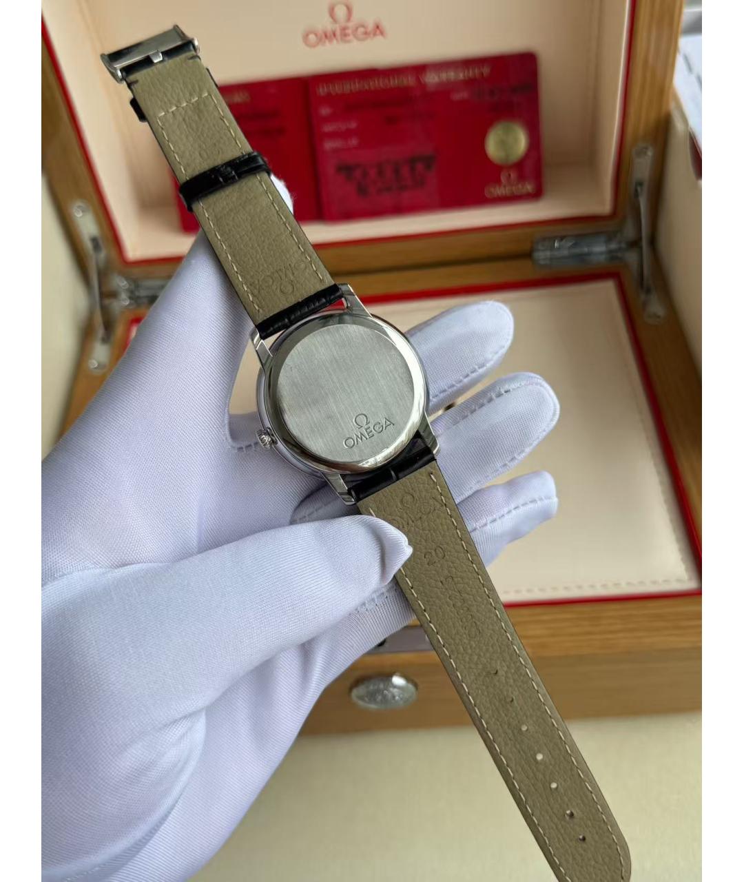 OMEGA Серебряные часы, фото 4