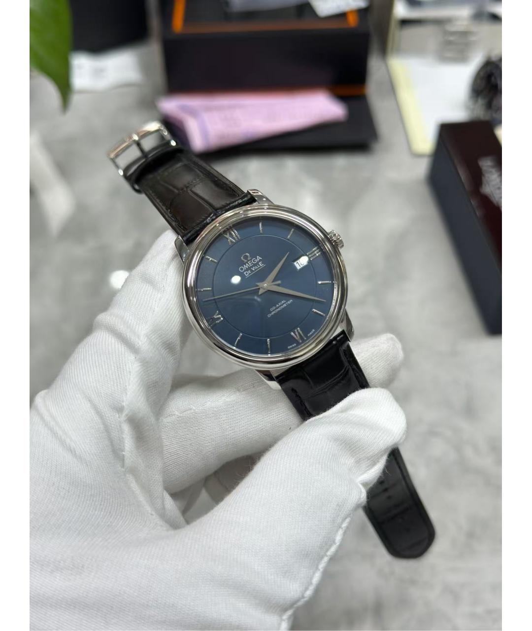 OMEGA Синие часы, фото 6