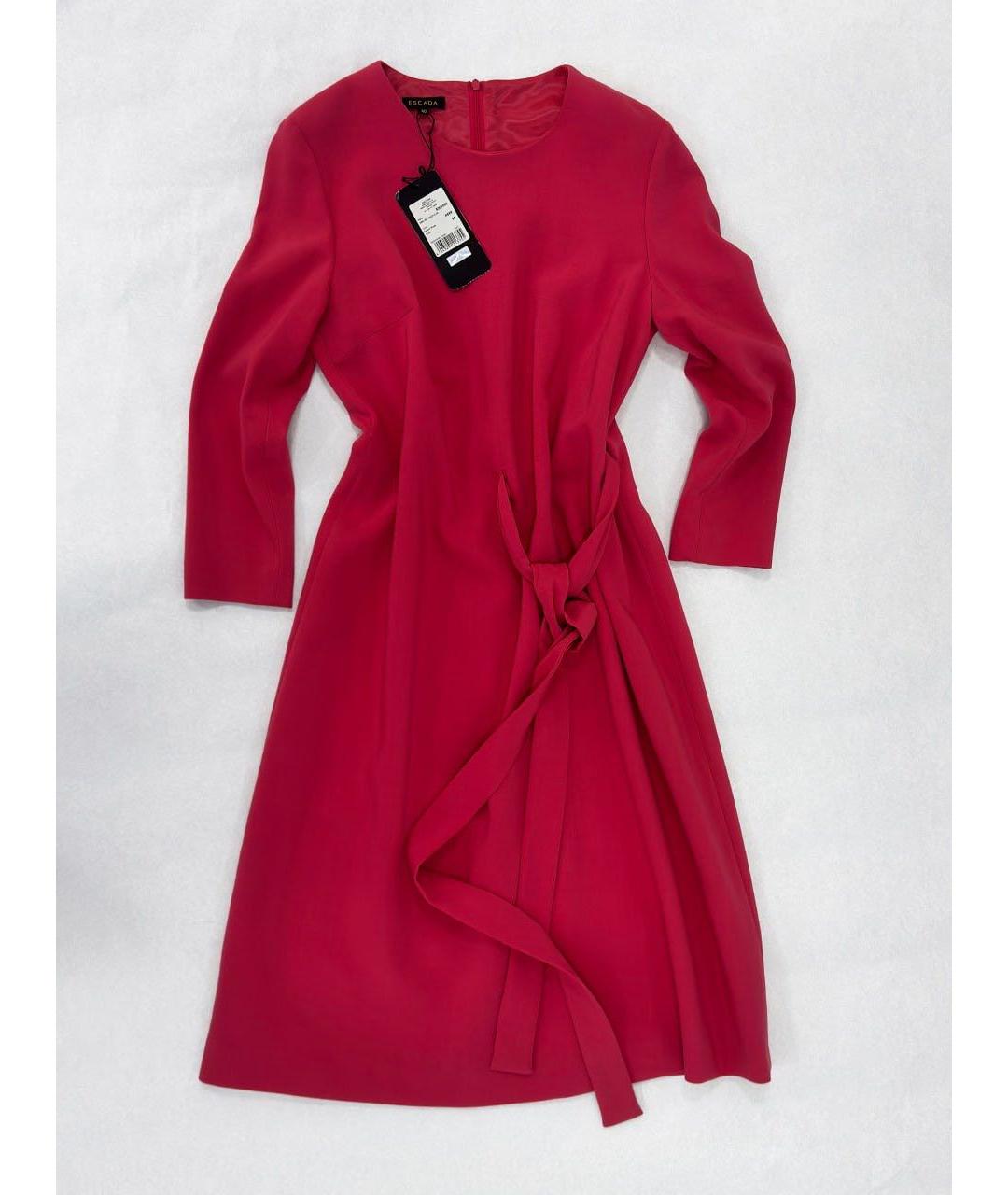 ESCADA Бордовое повседневное платье, фото 5