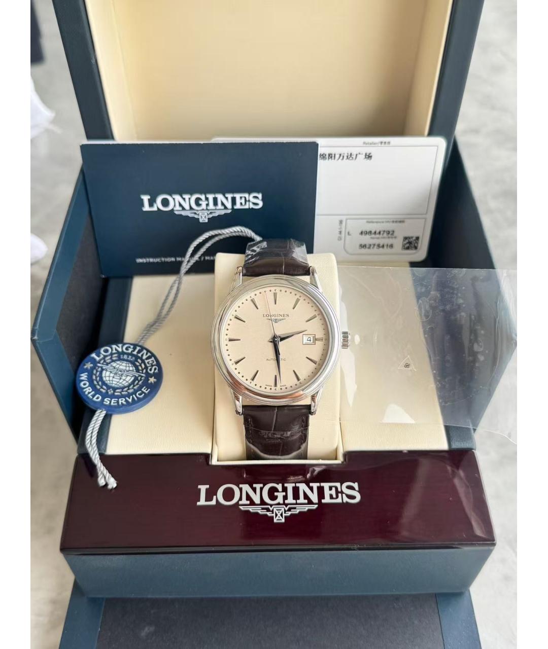 LONGINES Серебряные часы, фото 2