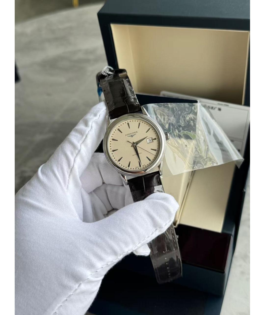 LONGINES Серебряные часы, фото 4